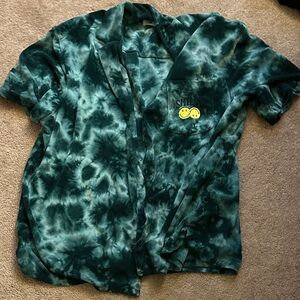 Tie-Dye Cardigan with Smile Patch